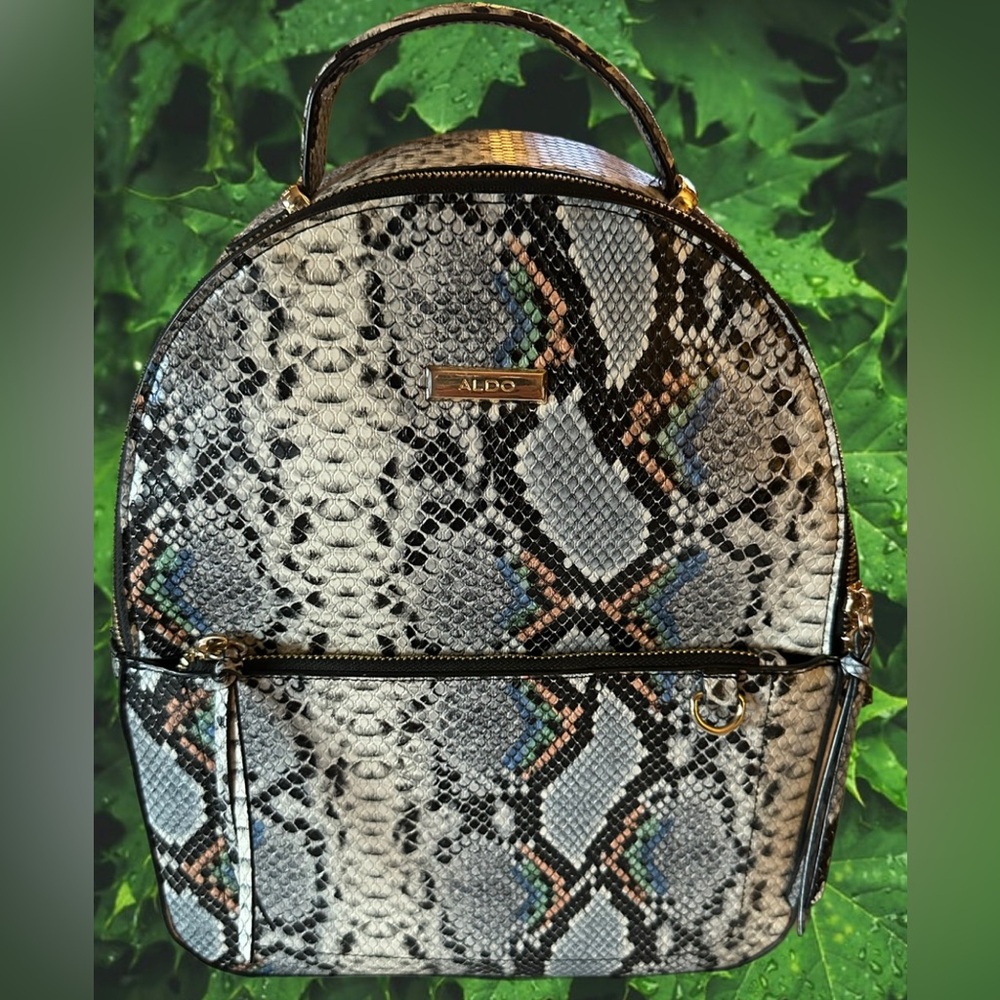 ALDO Faux Snakeskin Backpack NWOT